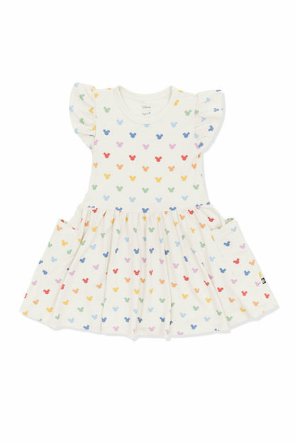 Pocket Dress in Pastel Mickey Mouse | Kyte Baby