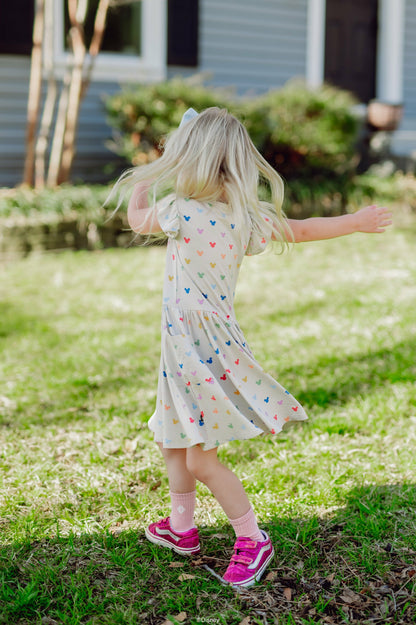 Pocket Dress in Pastel Mickey Mouse | Kyte Baby