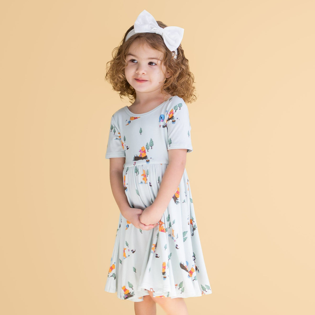 Twirl Dress in Winnie the Pooh Hundred Acre Wood | Kyte Baby