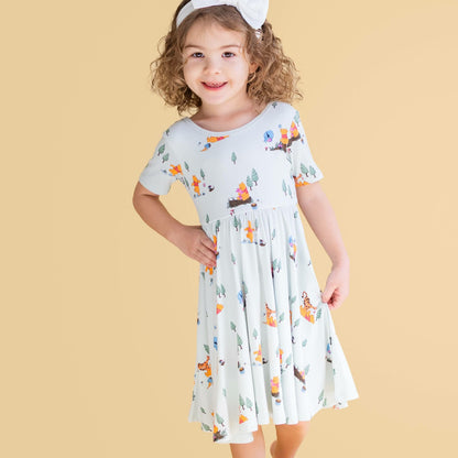 Twirl Dress in Winnie the Pooh Hundred Acre Wood | Kyte Baby