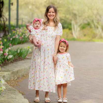 Twirl Dress in Tulip | Kyte Baby