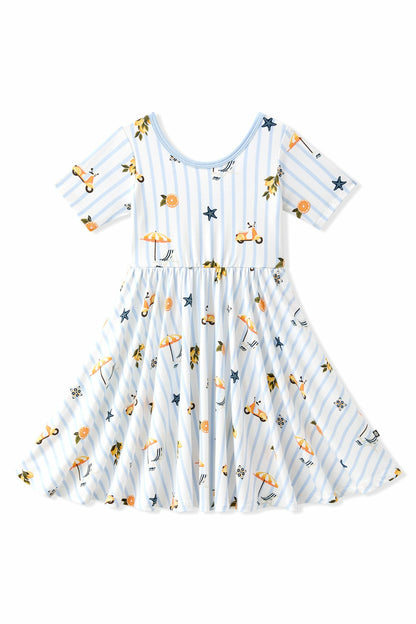 Twirl Dress in Amalfi Coast | Kyte Baby