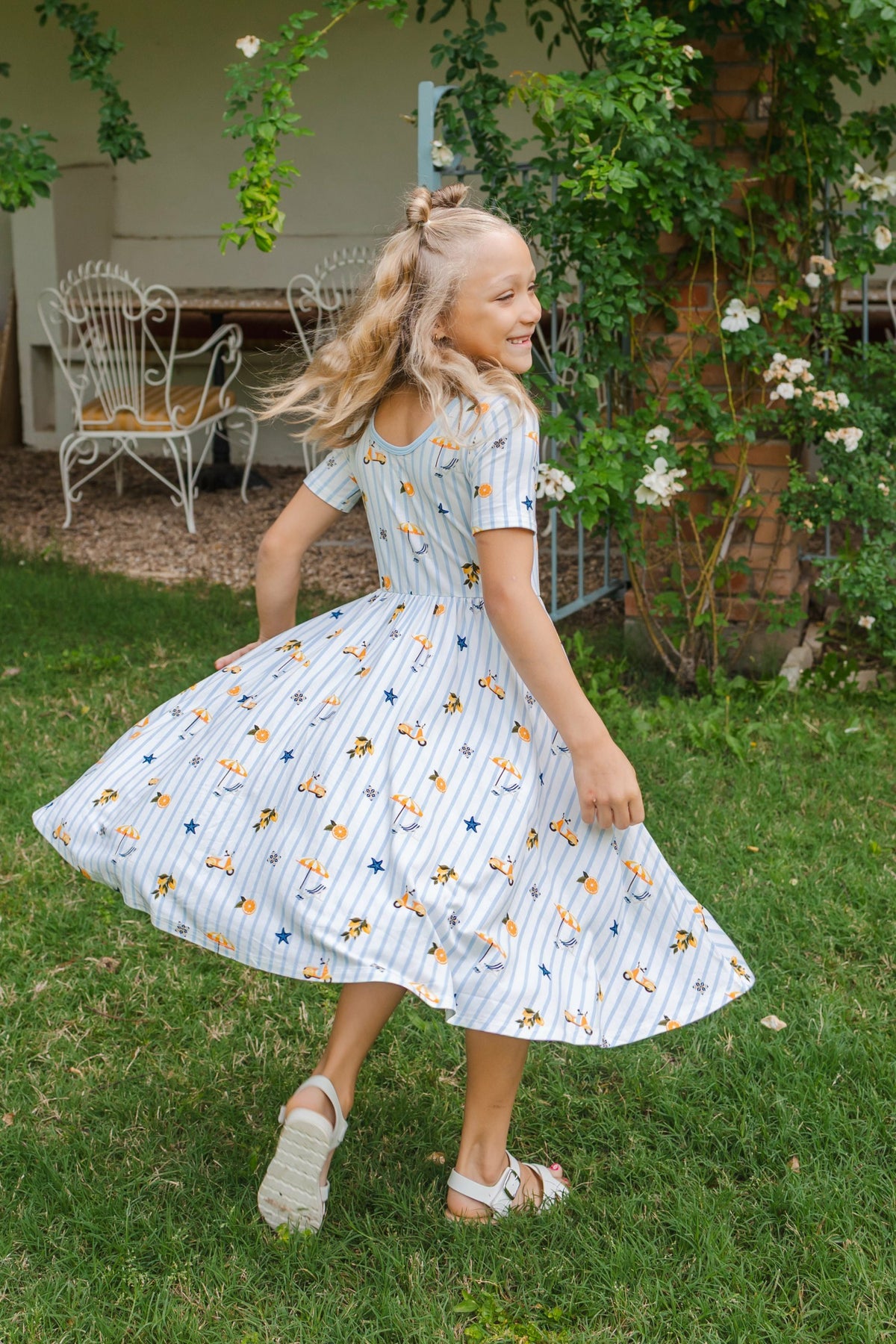 Twirl Dress in Amalfi Coast | Kyte Baby