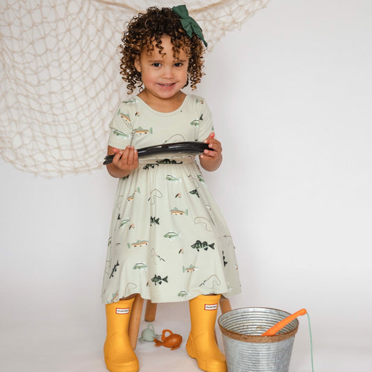Twirl Dress in Fishing | Kyte Baby