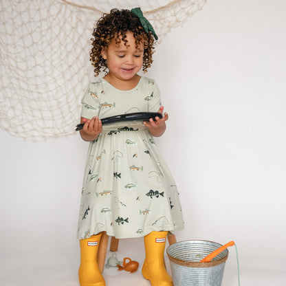 Twirl Dress in Fishing | Kyte Baby