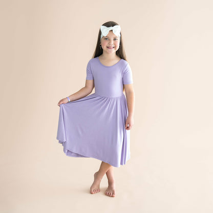 Toddler Twirl Dress in Taro | Kyte Baby