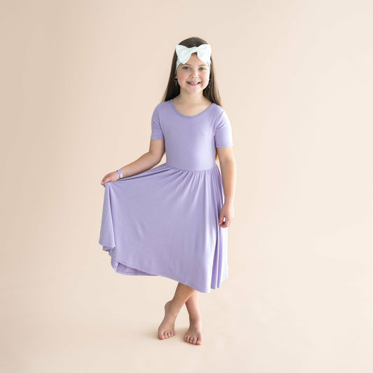 Toddler Twirl Dress in Taro | Kyte Baby