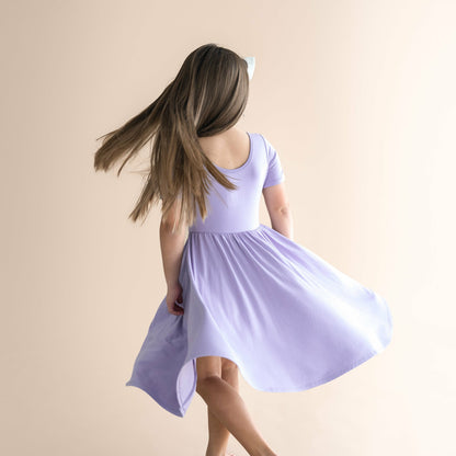 Toddler Twirl Dress in Taro | Kyte Baby