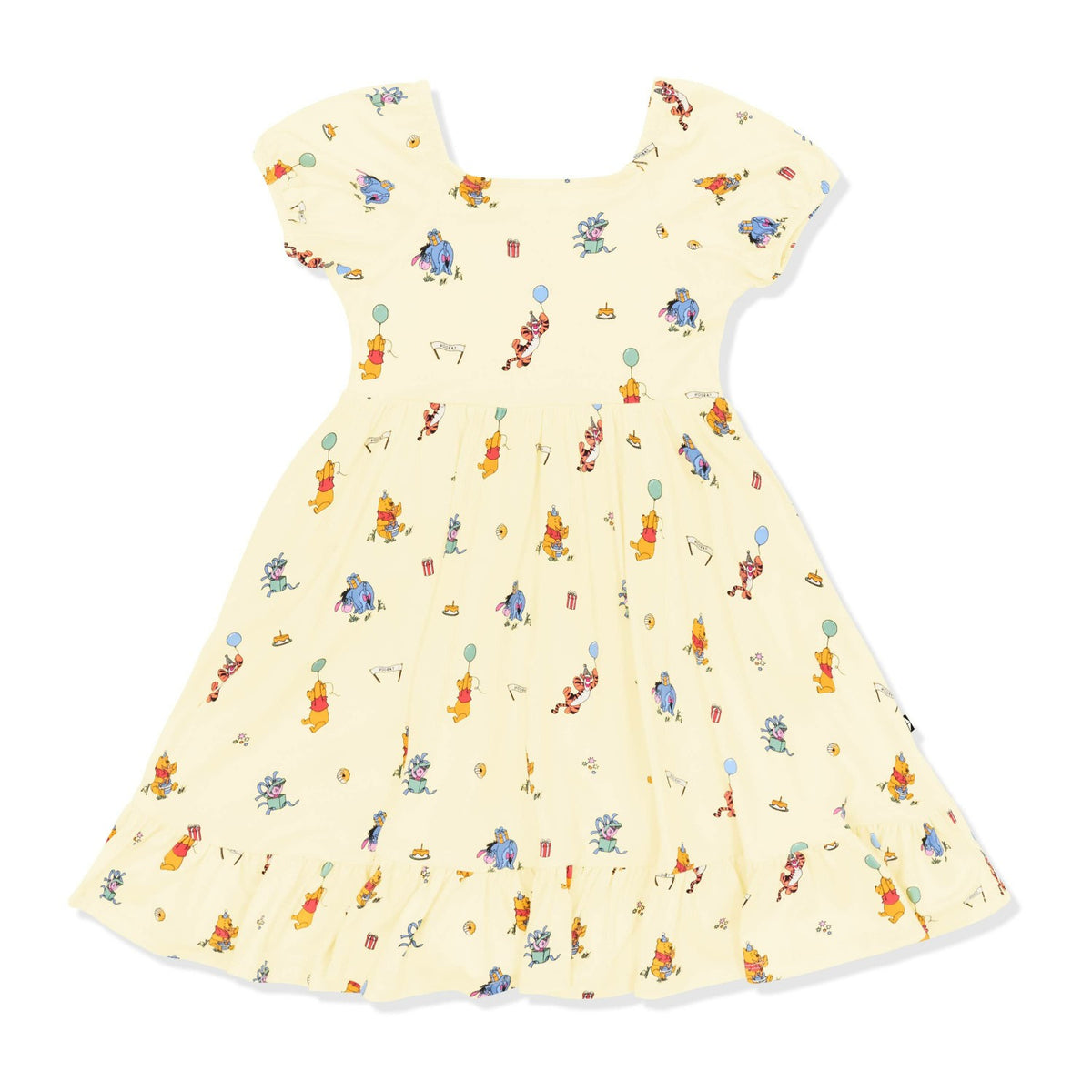 Puff Sleeve Twirl Dress in Winnie the Pooh Celebration | Kyte Baby