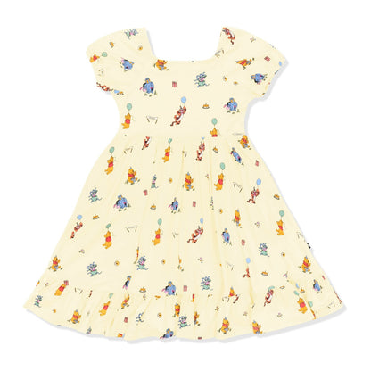 Puff Sleeve Twirl Dress in Winnie the Pooh Celebration | Kyte Baby