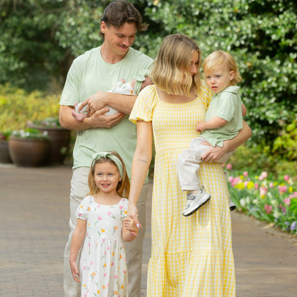 Puff Sleeve Twirl Dress in Tulip | Kyte Baby