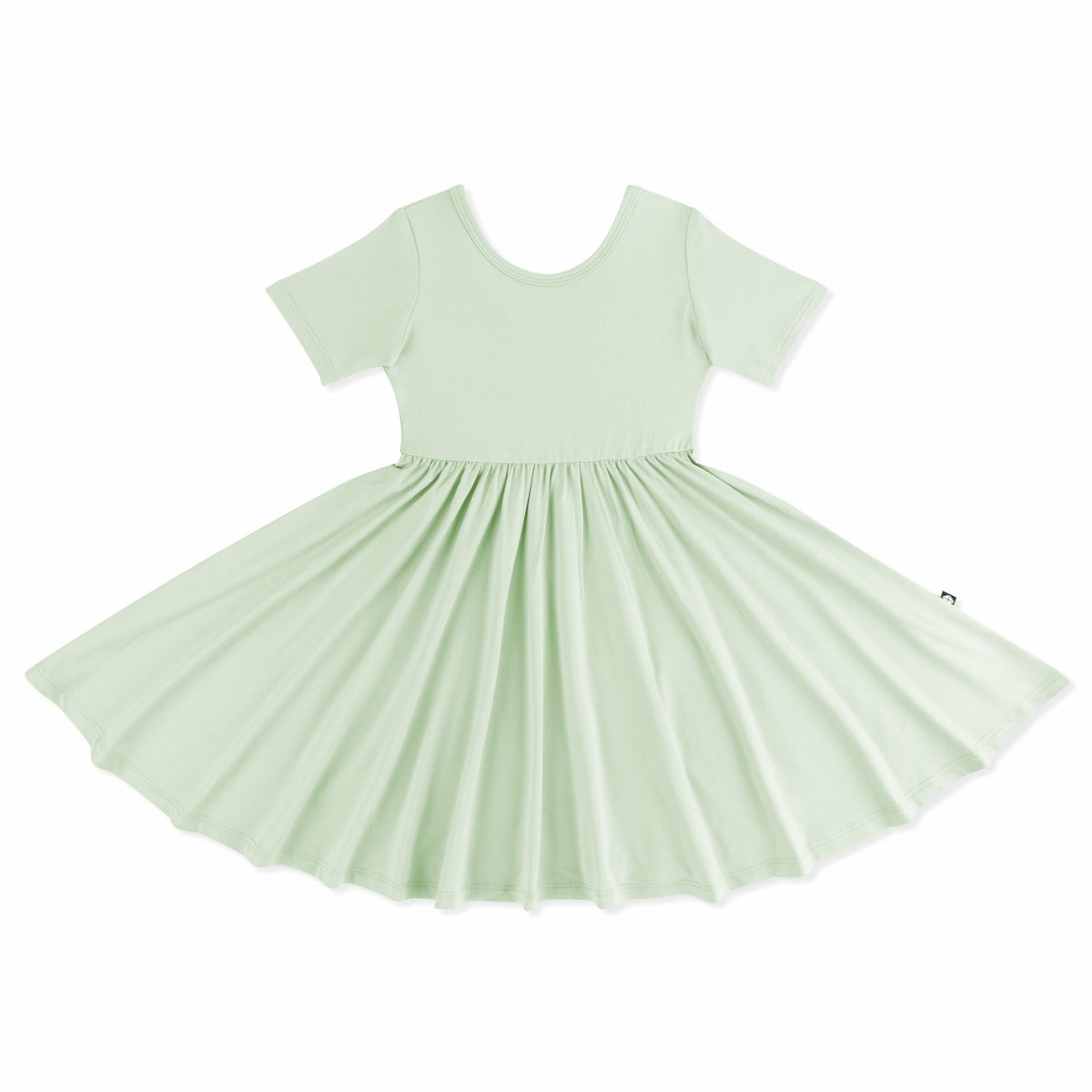 Twirl Dress in Basil | Kyte Baby