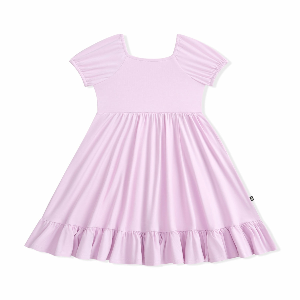Puff Sleeve Twirl Dress in Thistle | Kyte Baby
