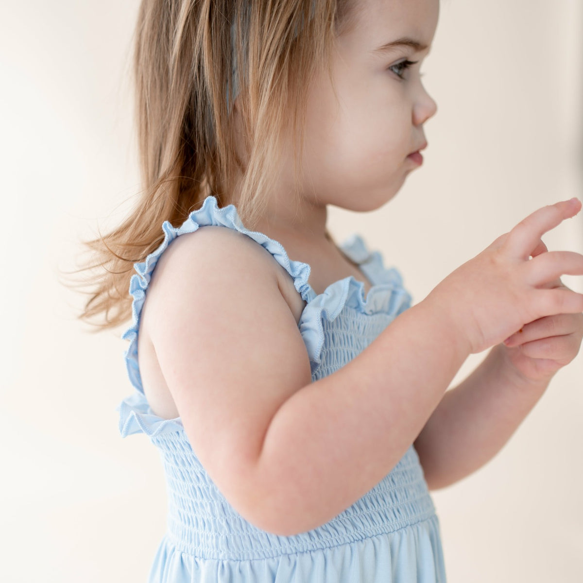 Smocked Dress in Breeze | Kyte Baby