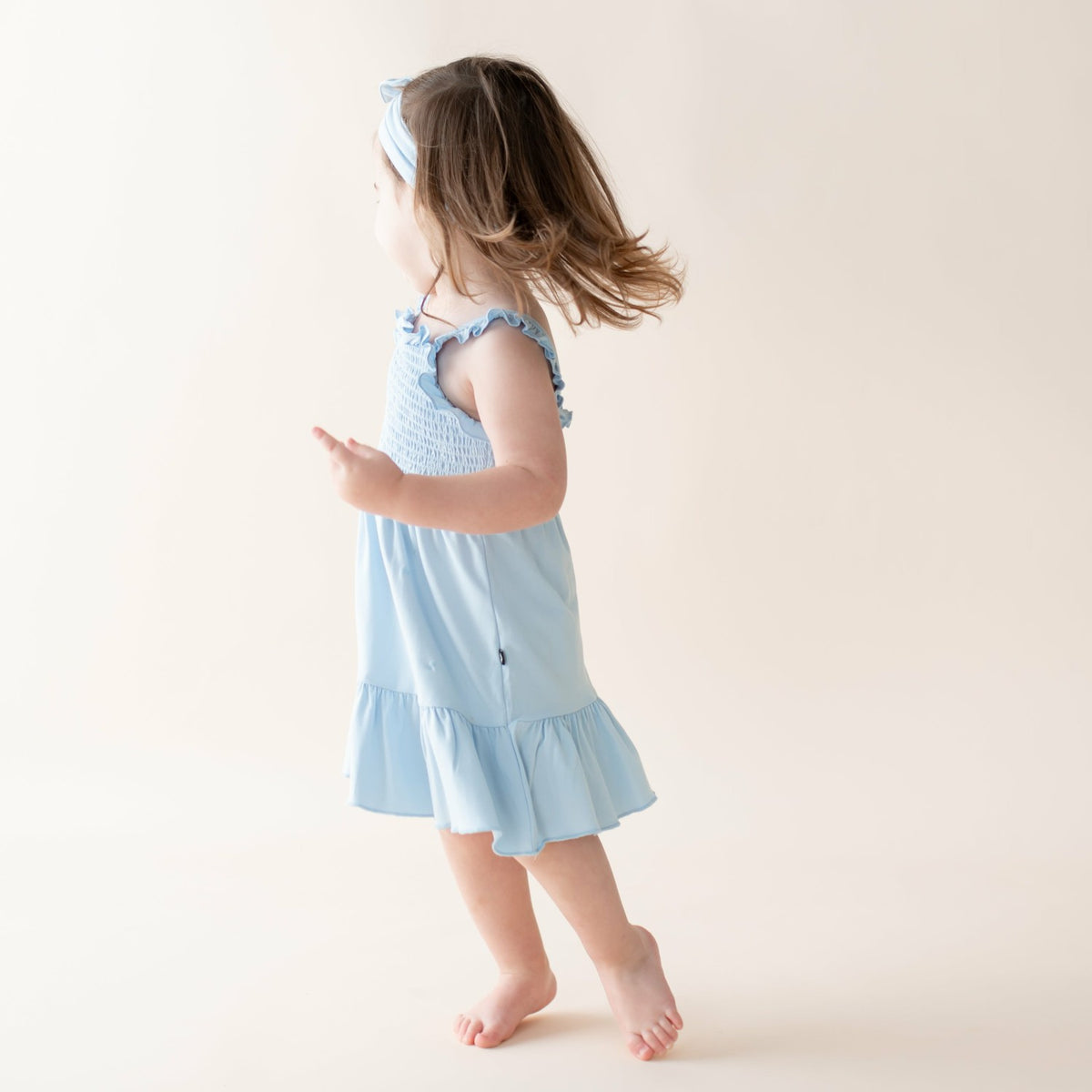 Smocked Dress in Breeze | Kyte Baby