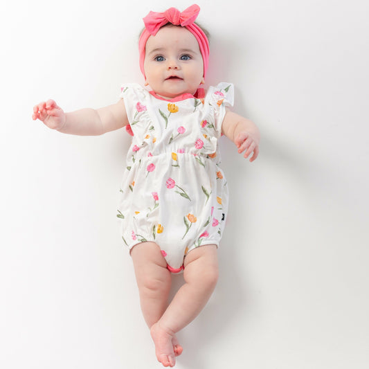 Bubble Romper in Tulip | Kyte Baby