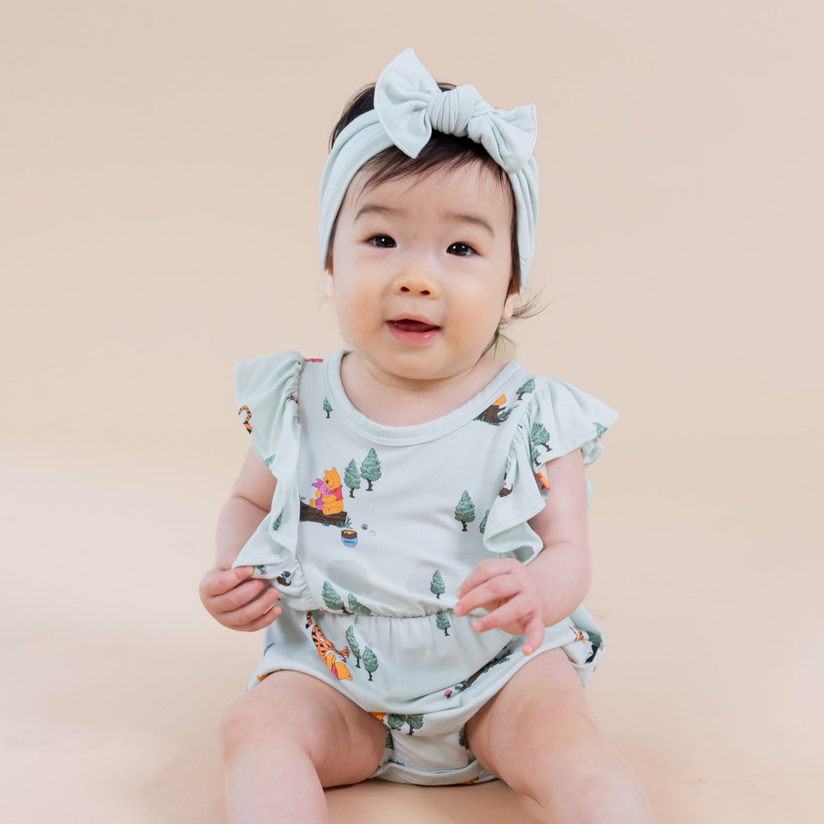 Bubble Romper in Winnie the Pooh Hundred Acre Wood | Kyte Baby