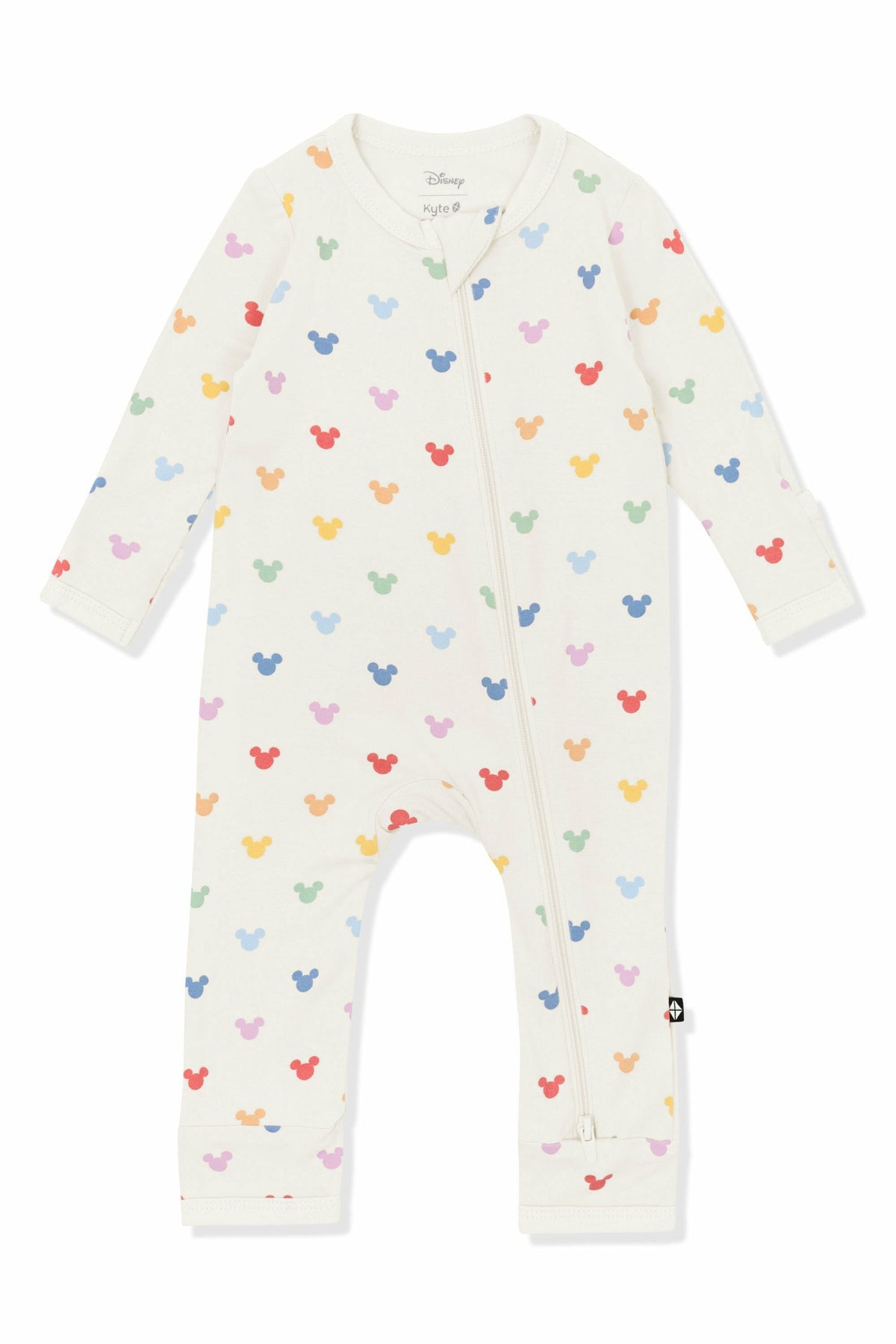 Zippered Romper in Pastel Mickey Mouse | Kyte Baby