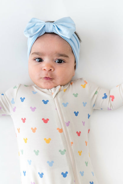 Zippered Romper in Pastel Mickey Mouse | Kyte Baby