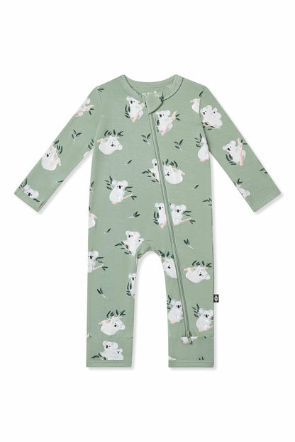 Zippered Romper in Koala | Kyte Baby