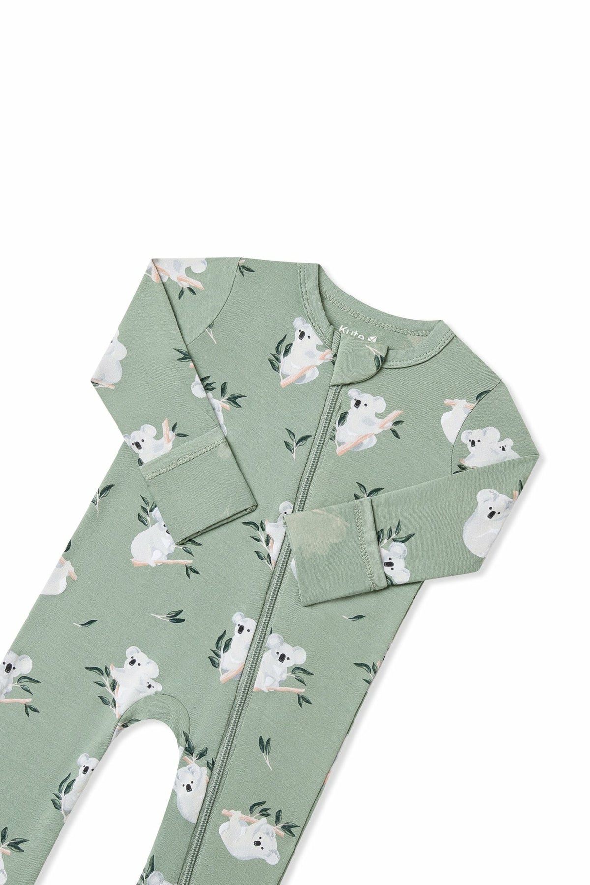 Zippered Romper in Koala | Kyte Baby