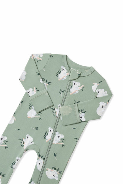 Zippered Romper in Koala | Kyte Baby