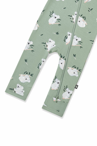 Zippered Romper in Koala | Kyte Baby