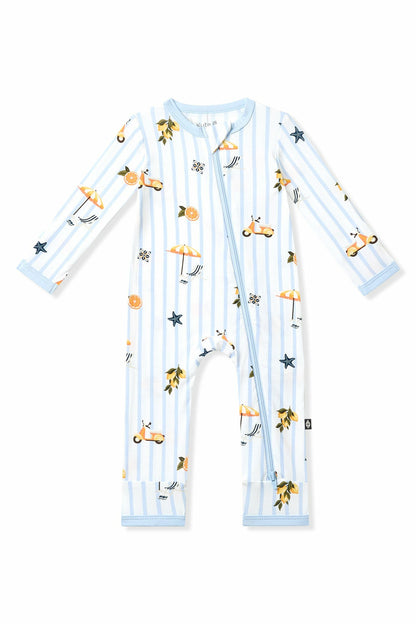 Zippered Romper in Amalfi Coast | Kyte Baby