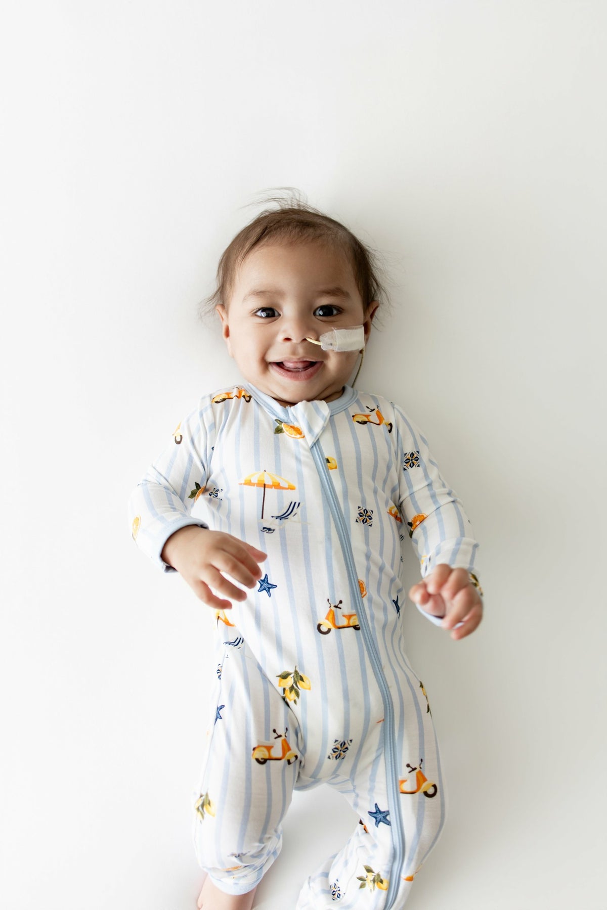 Zippered Romper in Amalfi Coast | Kyte Baby