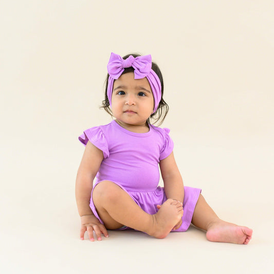 Knotted Bow Headband in Poi | Kyte Baby