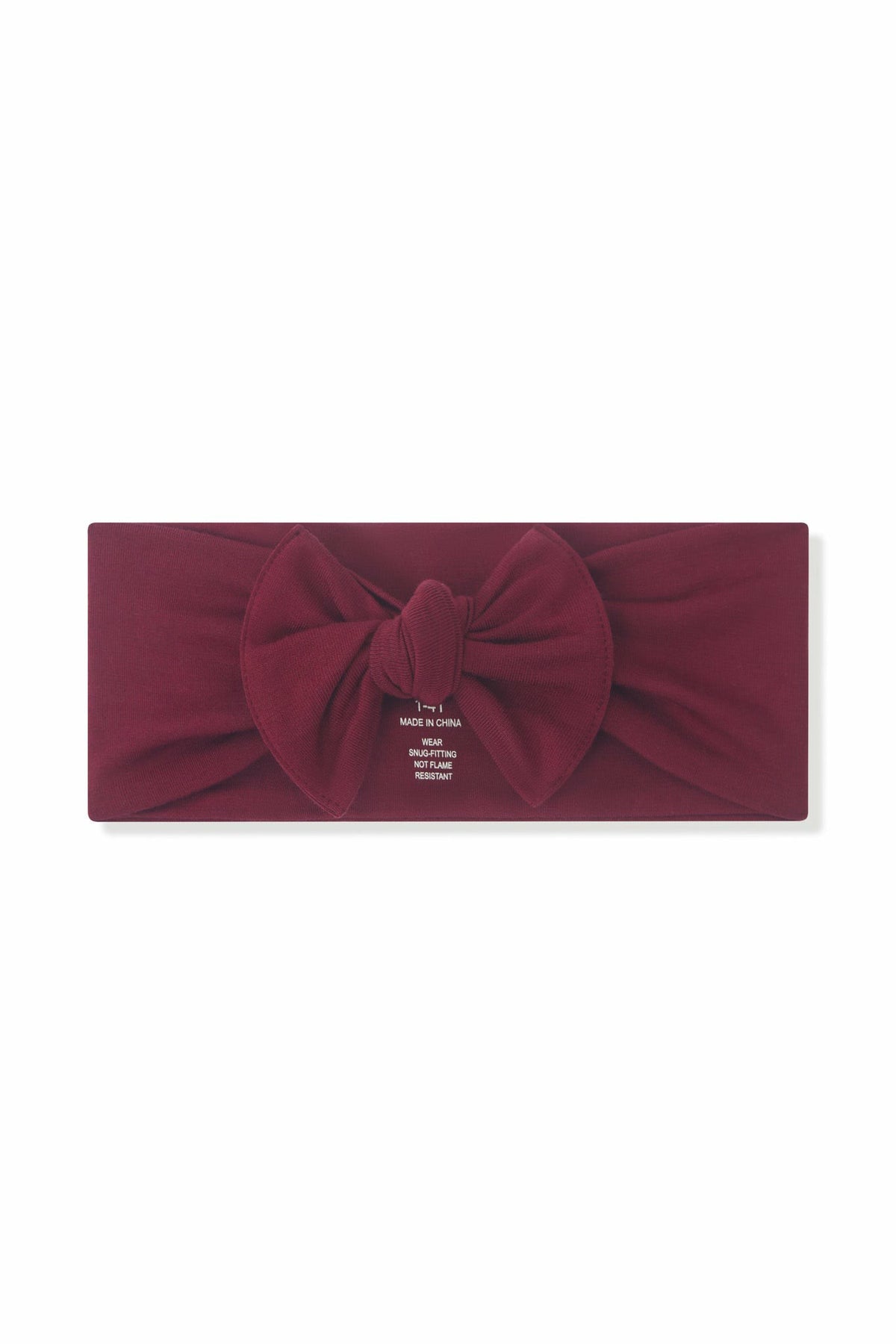 Knotted Bow Headband in Burgundy | Kyte Baby
