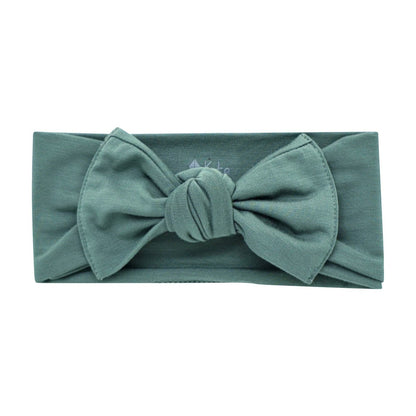 Knotted Bow Headband in Pine | Kyte Baby