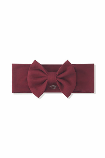 Bow Headband in Burgundy | Kyte Baby