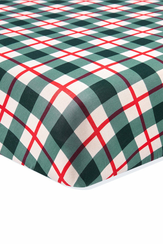 Twin Sheet in Holiday Plaid | Kyte Baby