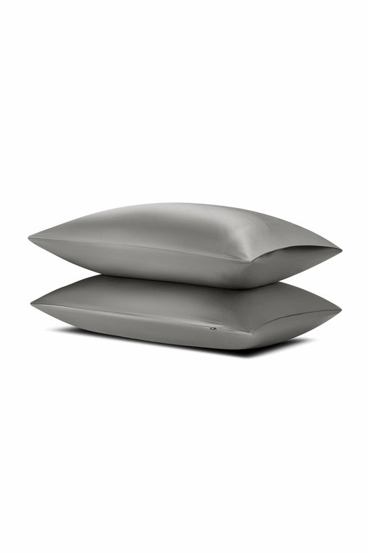 Bamboo Sateen Pillowcase Set in Ash | Kyte Baby