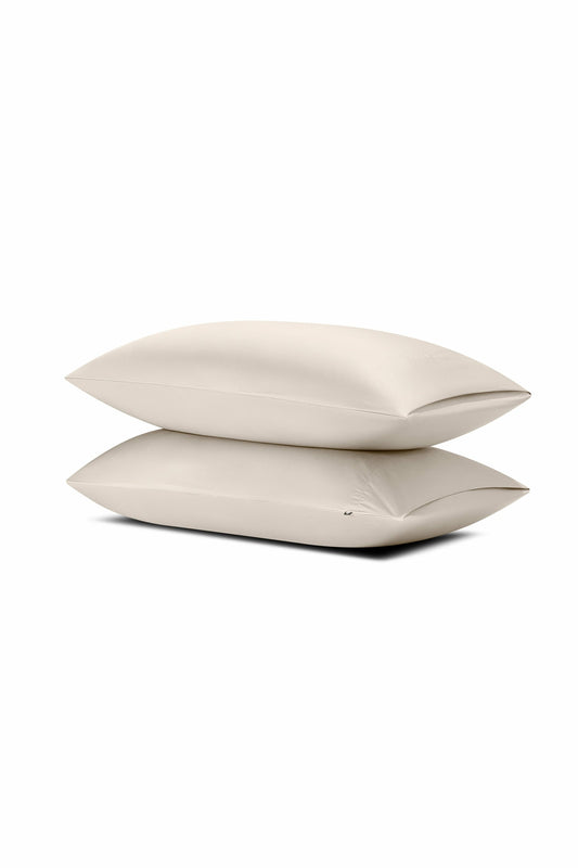 Bamboo Sateen Pillowcase Set in Sand Stone | Kyte Baby