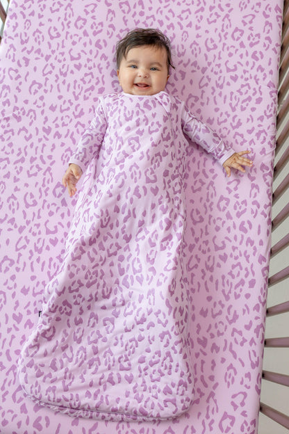 Sleep Bag in Thistle Leopard 1.0 | Kyte Baby