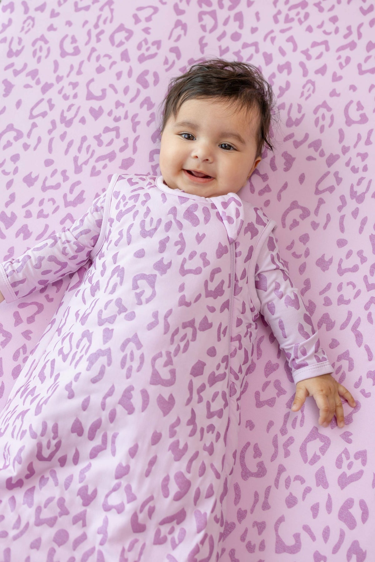 Sleep Bag in Thistle Leopard 1.0 | Kyte Baby