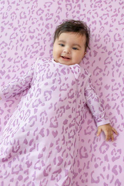 Sleep Bag in Thistle Leopard 1.0 | Kyte Baby