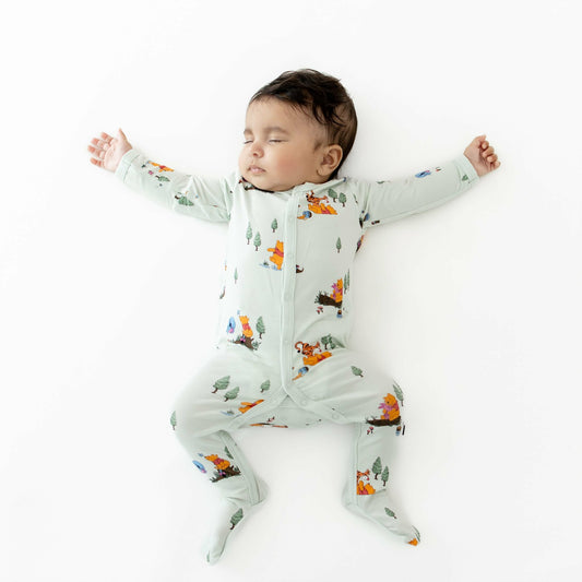 Footie in Winnie the Pooh Hundred Acre Wood | Kyte Baby