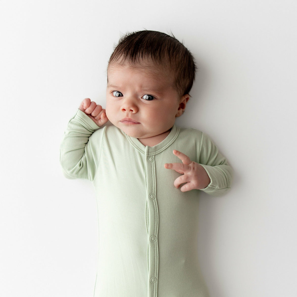 Footie in Basil | Kyte Baby