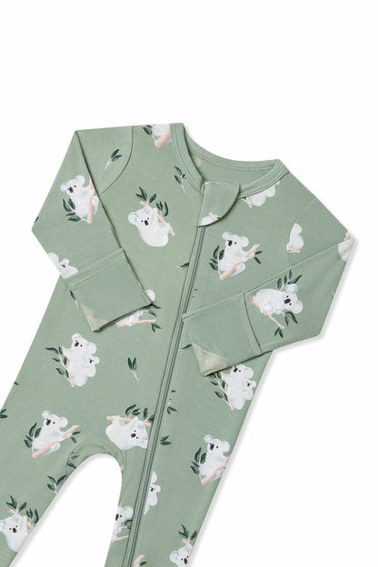 Zippered Footie in Koala | Kyte Baby