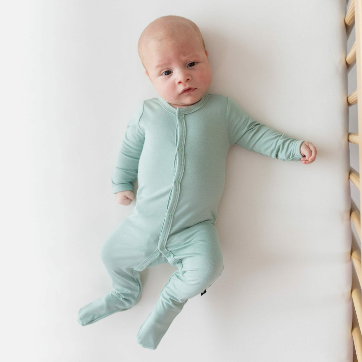 Footie Pajamas in Sage | Kyte Baby