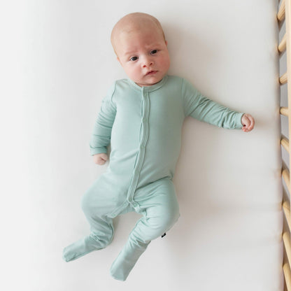 Footie Pajamas in Sage | Kyte Baby