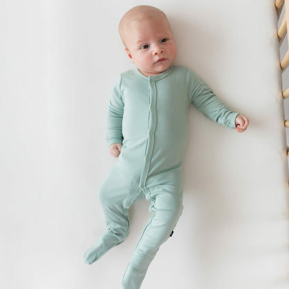 Footie Pajamas in Sage | Kyte Baby