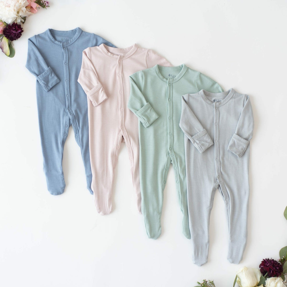 Footie Pajamas in Sage | Kyte Baby