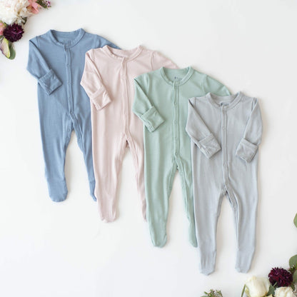 Footie Pajamas in Sage | Kyte Baby