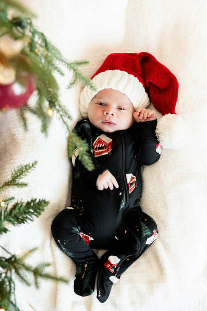 Zippered Footie in Winter Wonderland | Kyte Baby