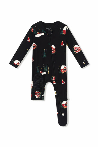 Zippered Footie in Winter Wonderland | Kyte Baby