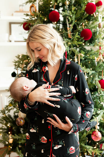 Zippered Footie in Winter Wonderland | Kyte Baby